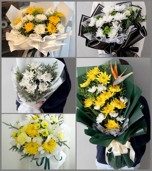 山东莱芜莱城区高庄街道岔河口村白事花束代送